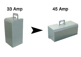 Differenza prezzo per cambio batterie da 24/30A GEL/AGM a 37/45A GEL/AGM
