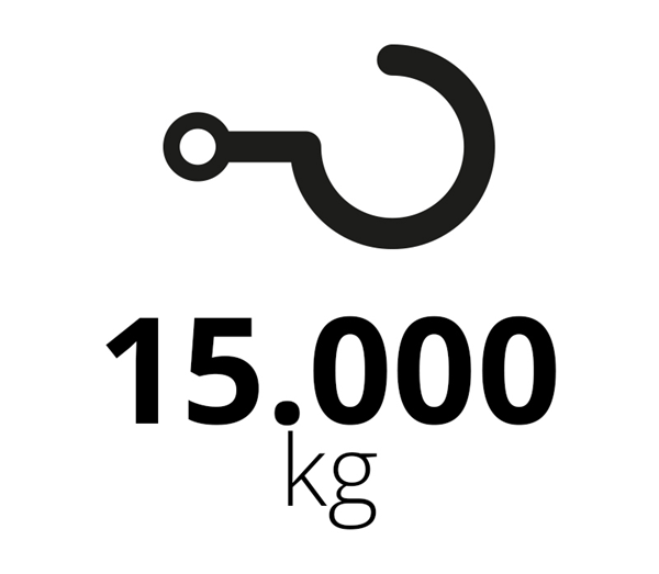 CapacitÃ  di traino 15.000 kg